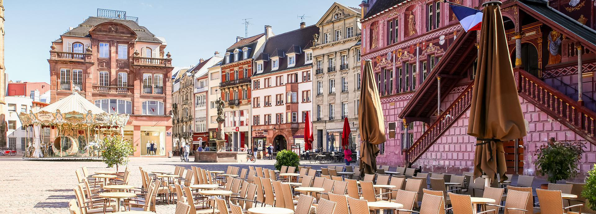 Mulhouse, stad in het zuiden van de Elzas