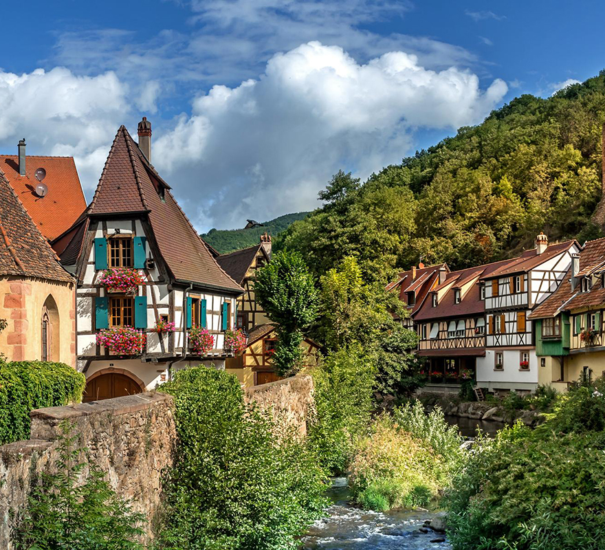 Het dorp Kaysersberg
