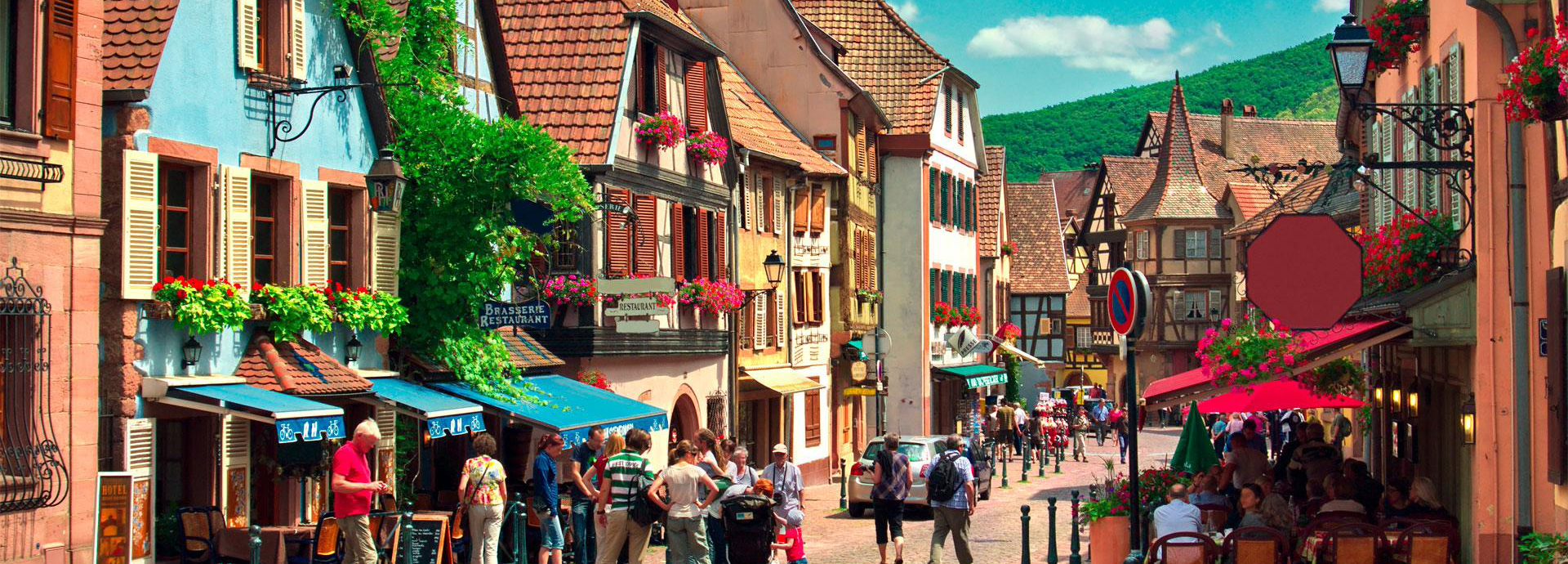 Kaysersberg in Alsace, its picturesque streets