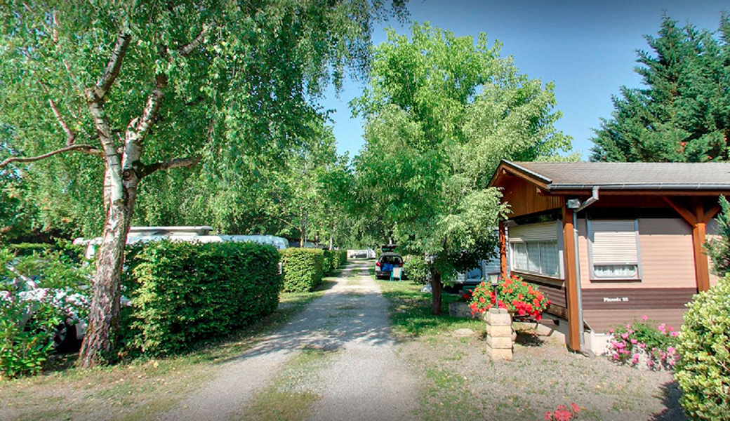 Mobile home rental at La Chaumière campsite in Alsace