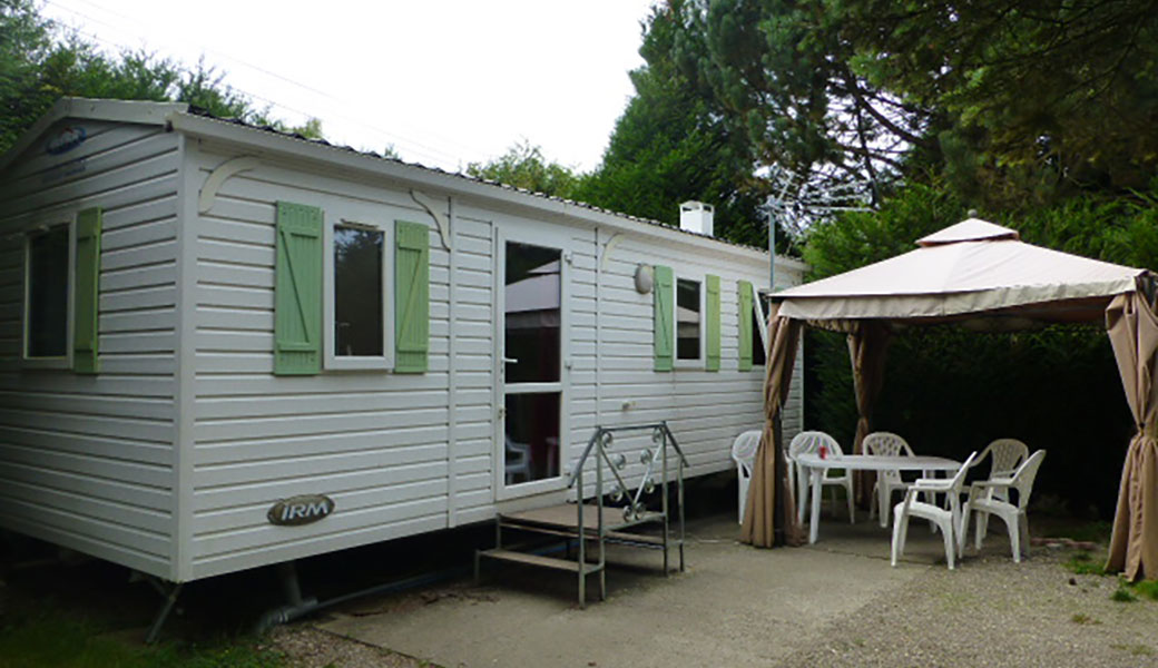 Mobile home at La Chaumière campsite