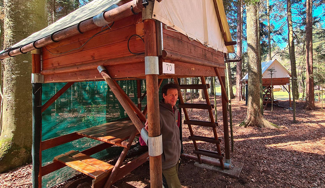 Ongewone accommodatie, camping Labaroche in de Elzas