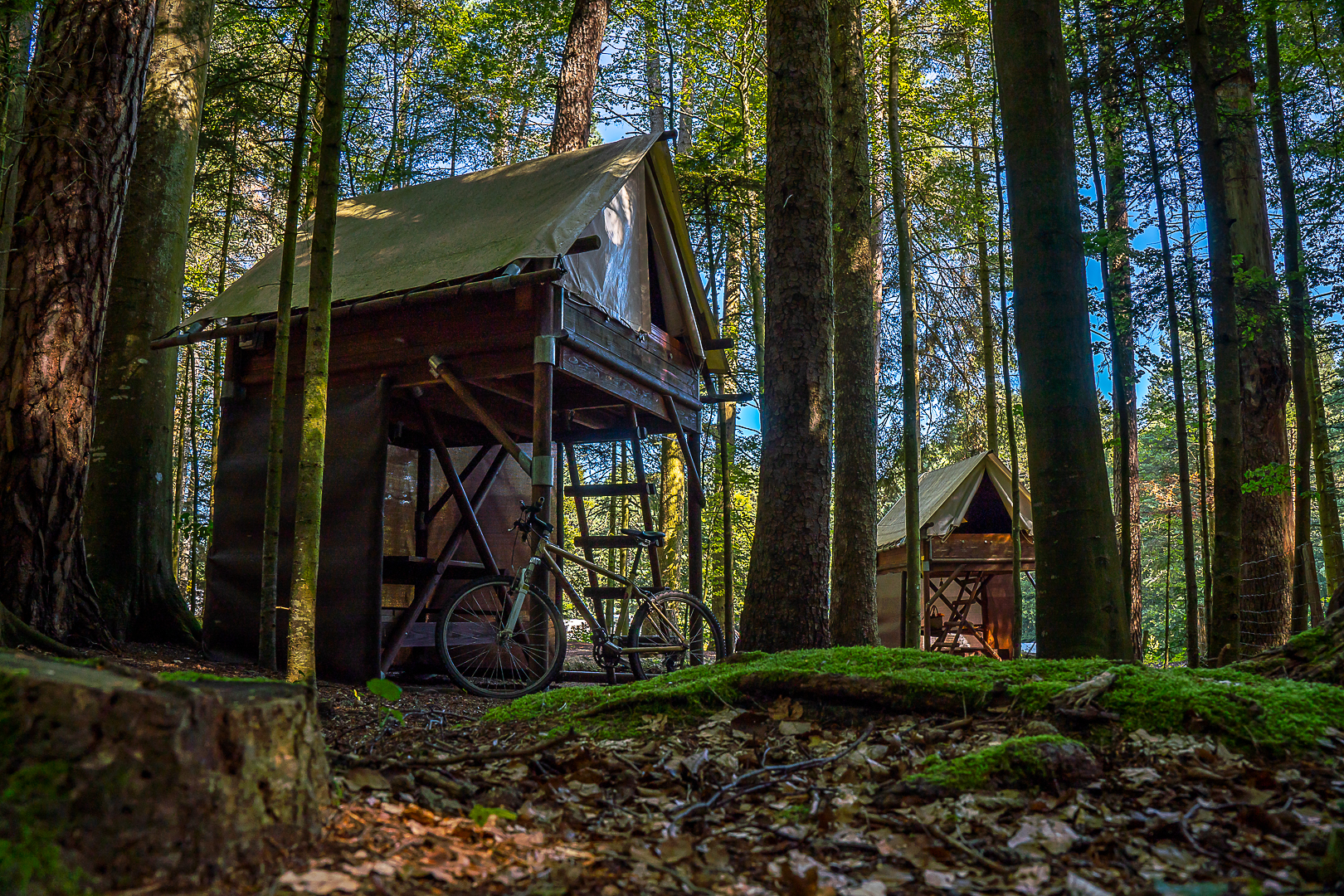 Unusual accommodation, camping Labaroche in Alsace