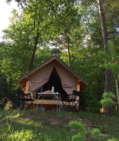 Unusual accommodation, camping Labaroche in Alsace
