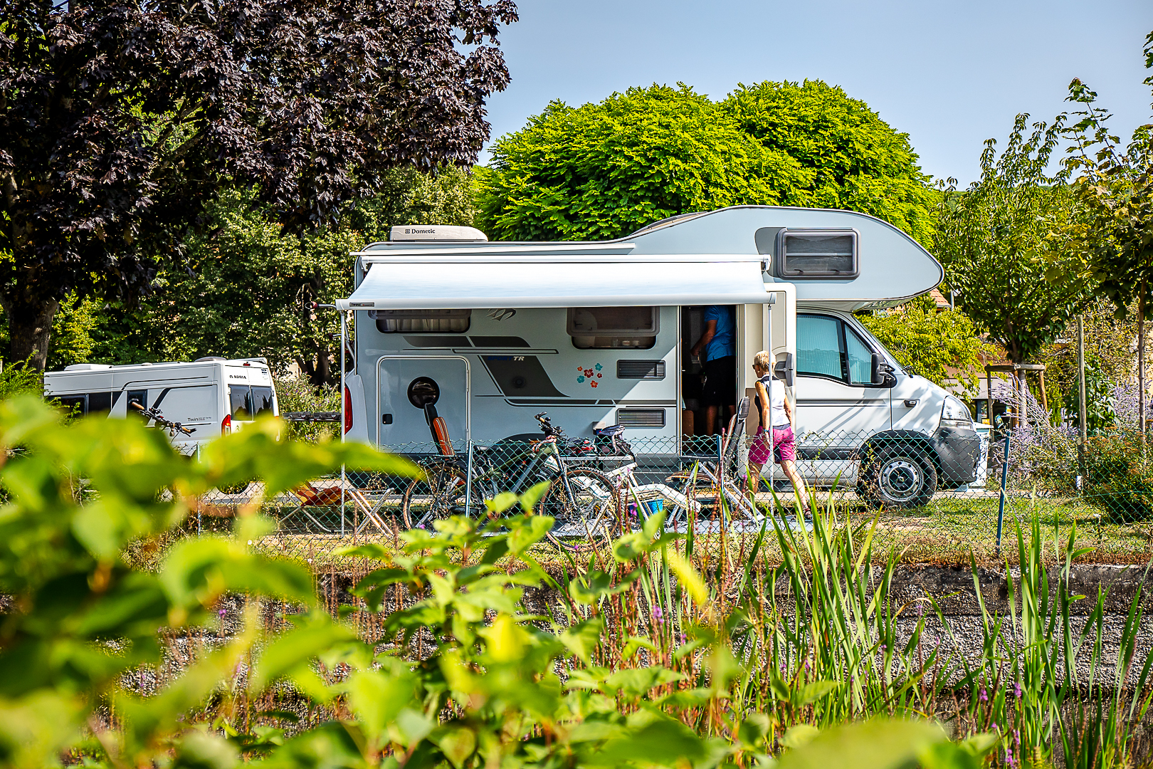 Emplacements tente du camping le Médiéval à Turckheim