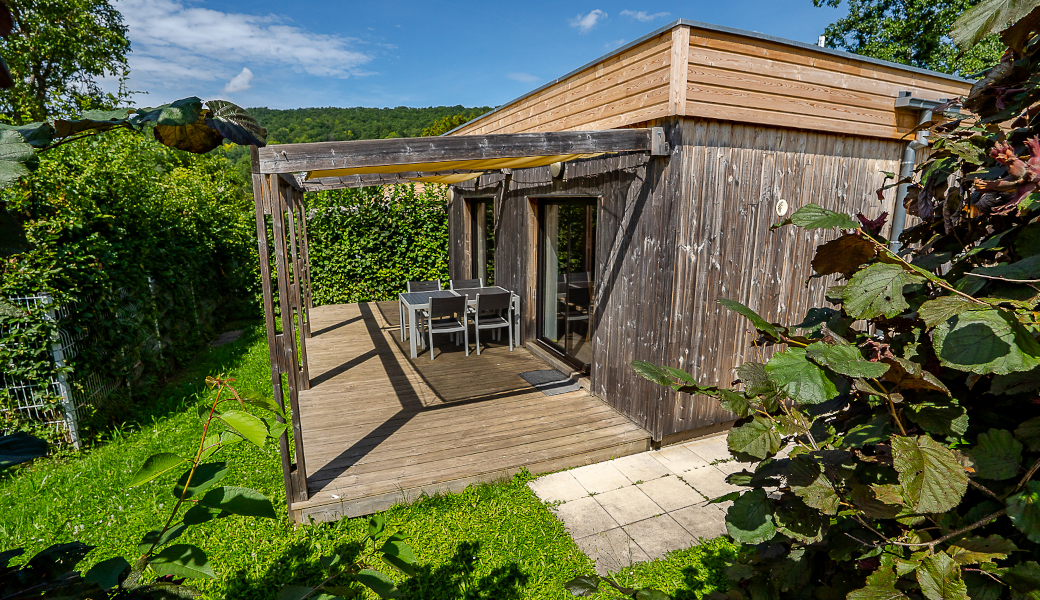 Chalet auf dem Campingplatz Le Vallon de l'Ehnen im Elsass in Obernai