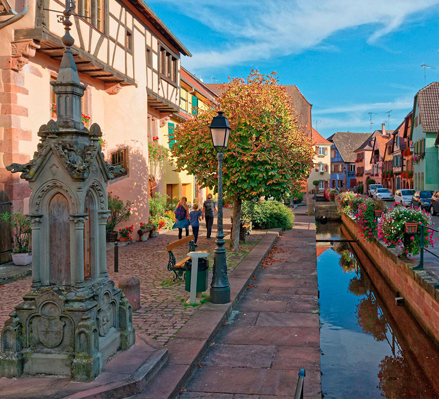 Ribeauvillé village viticole d'Alsace