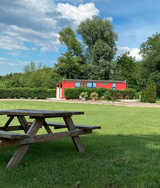 Camping Riquewihr ligt in het hart van de wijngaarden